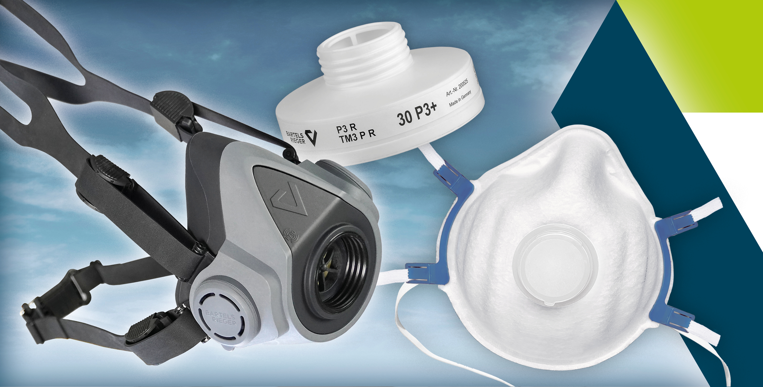 Advantages of a half face mask with P3 particle filter compared to a FFP3 Mask