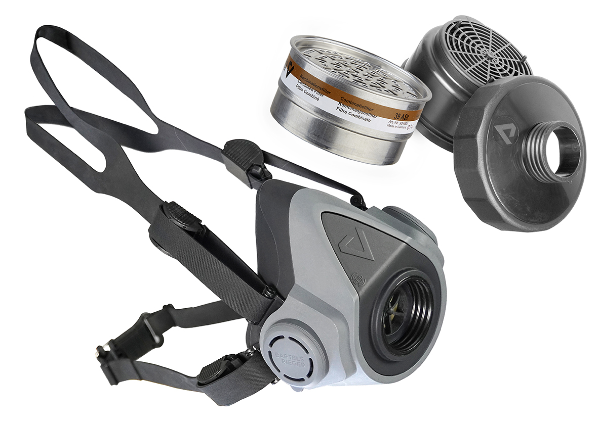 Atemschutz Starter Pack Halbmaske + 1 Steckfilter + Filteraufnahme