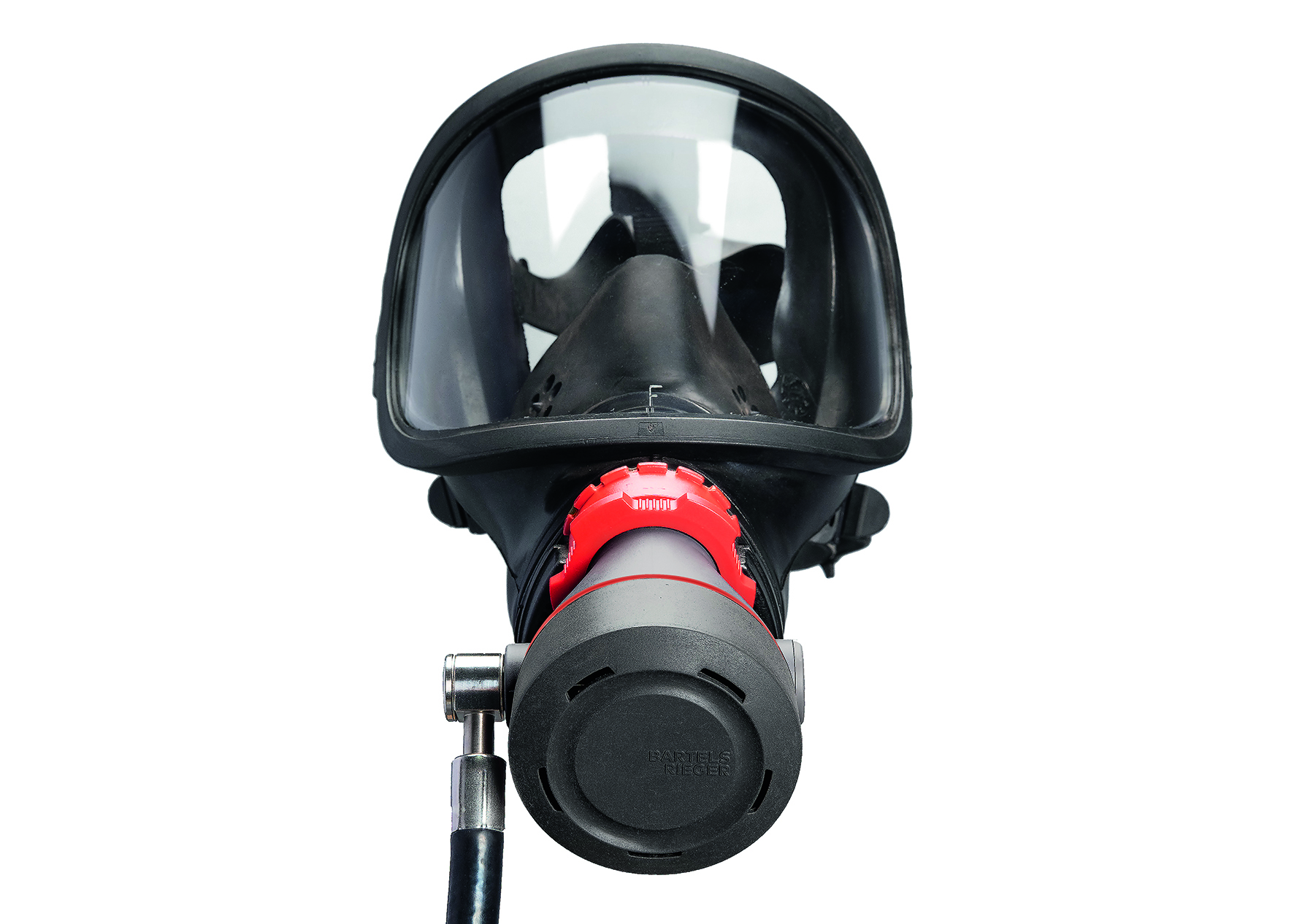 Überdruck-Lungenautomat AirValve P mit Schlauch, Zugentlastung AK2 und Leibgurt