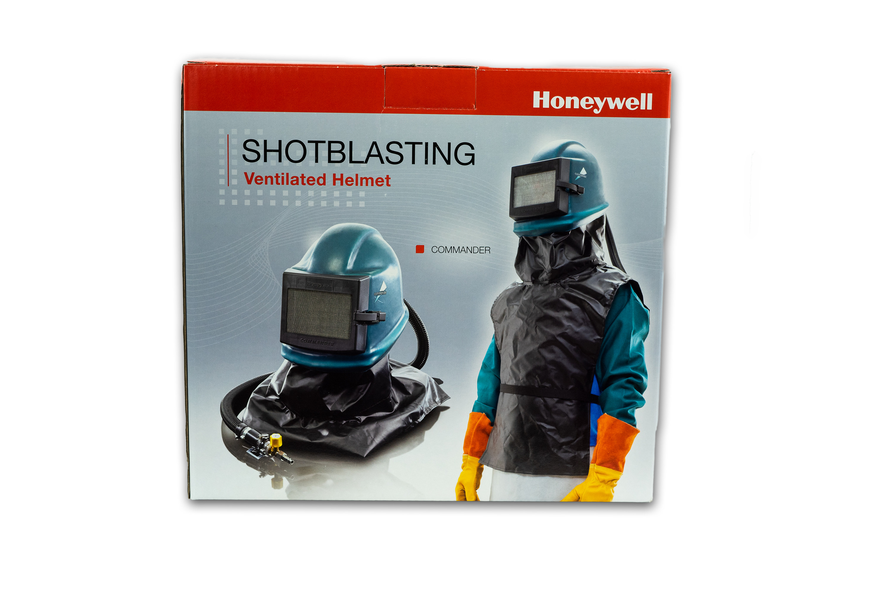 Verpackung eines Strahlerschutzhelms