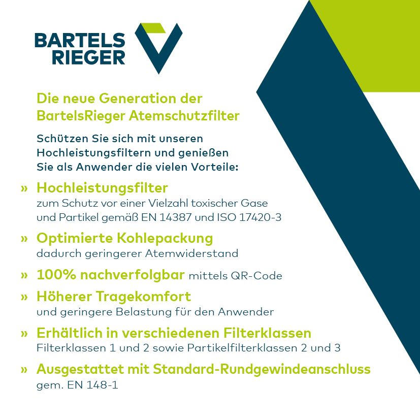 Neue Generation Atemschutzfilter von BartelsRieger