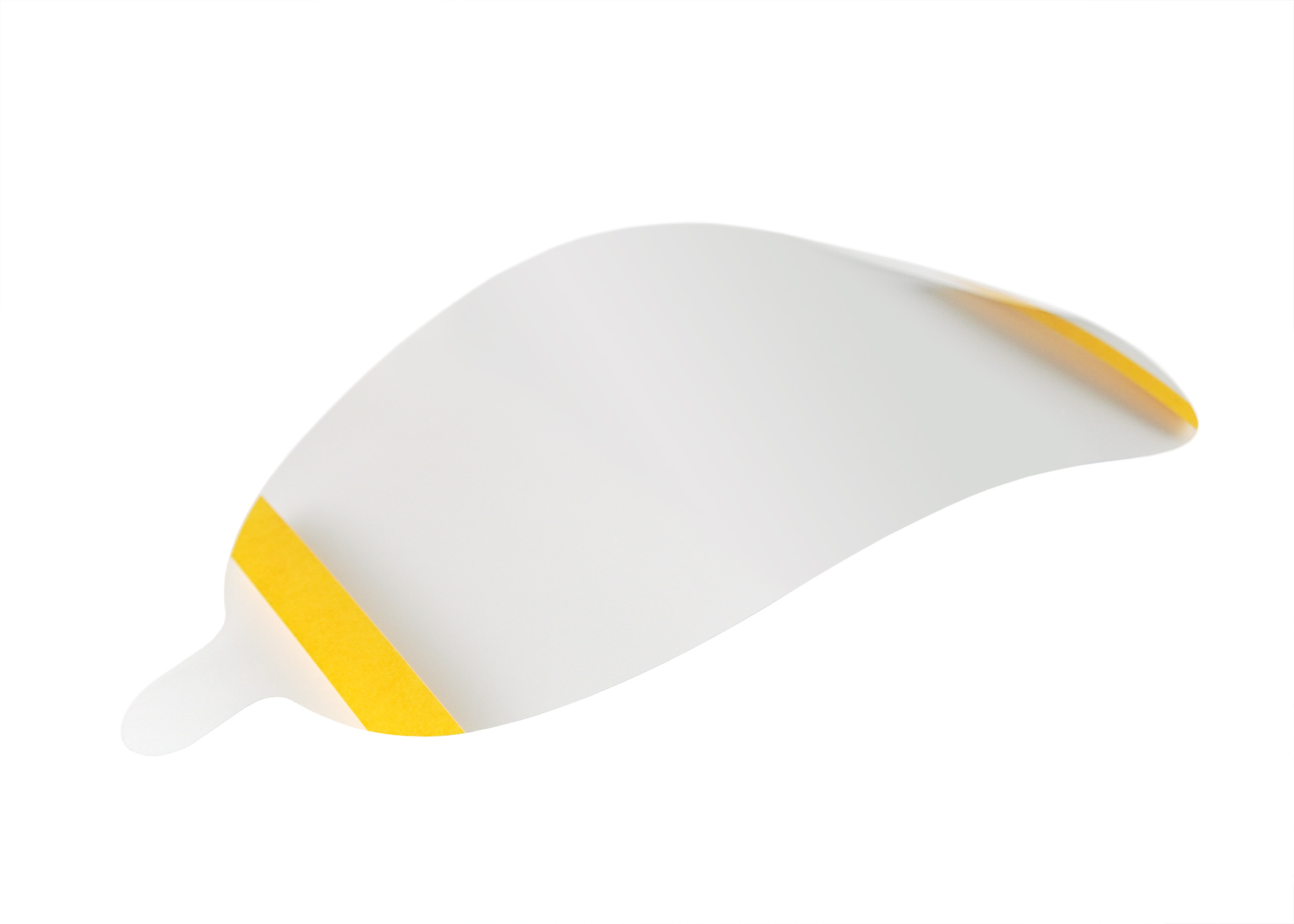 Abbildung einer gebogenen Kunststoff-Vorsatzscheibe für die Vollmaske BRK 820