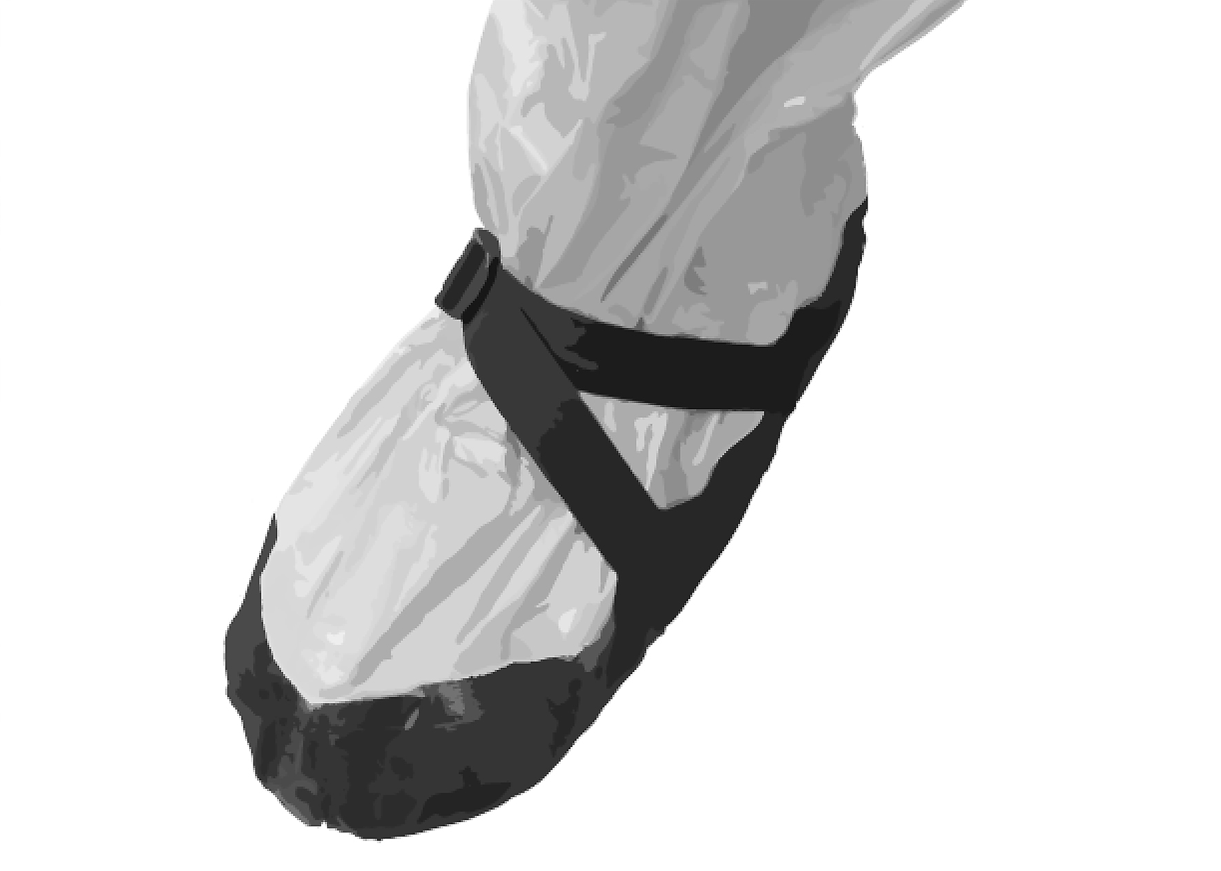 Detailansicht Fuß des Chemikalienschutzanzugs CASE ONE® B