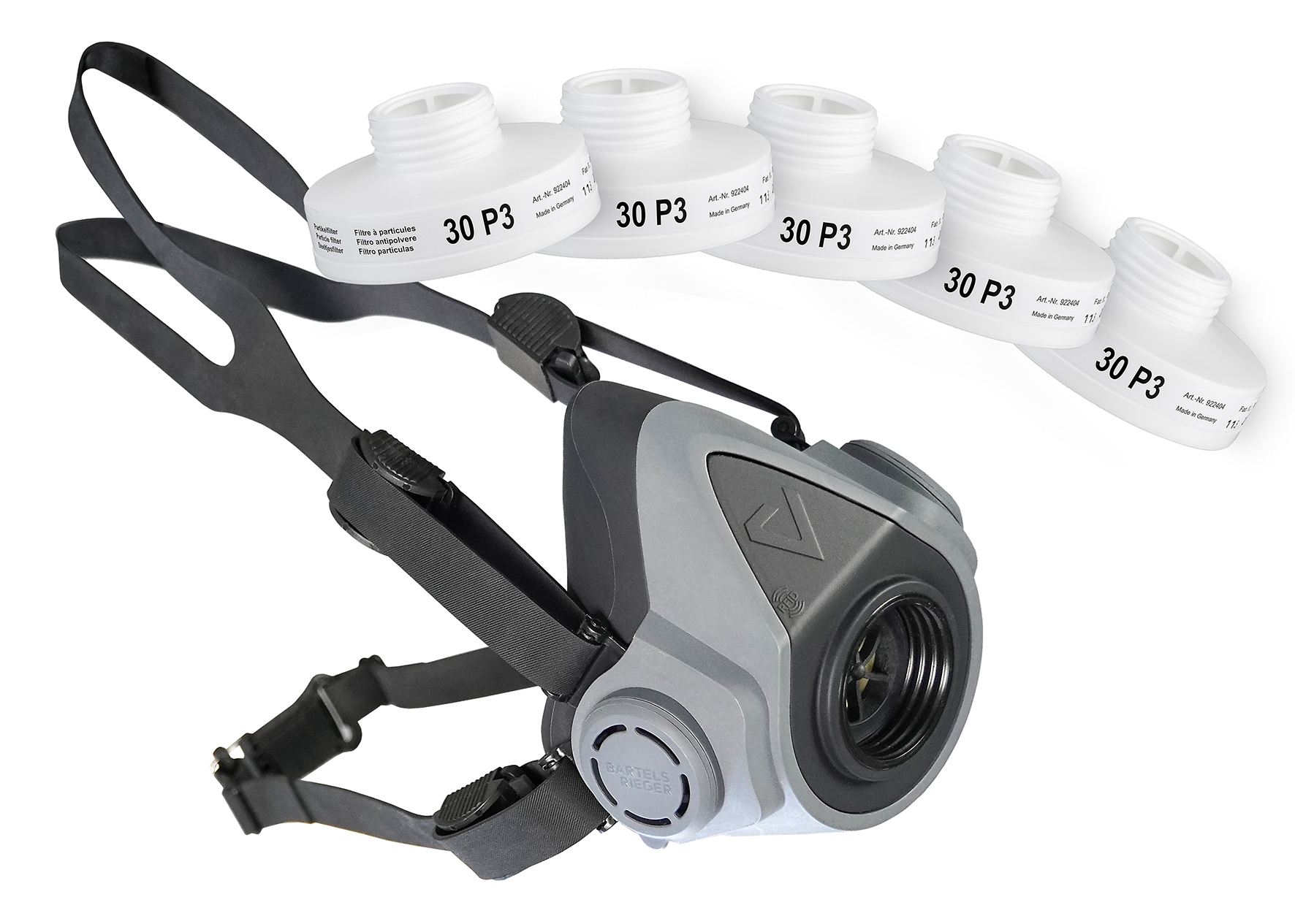 Atemschutz Starter Pack Halbmaske + 5 Partikelfilter