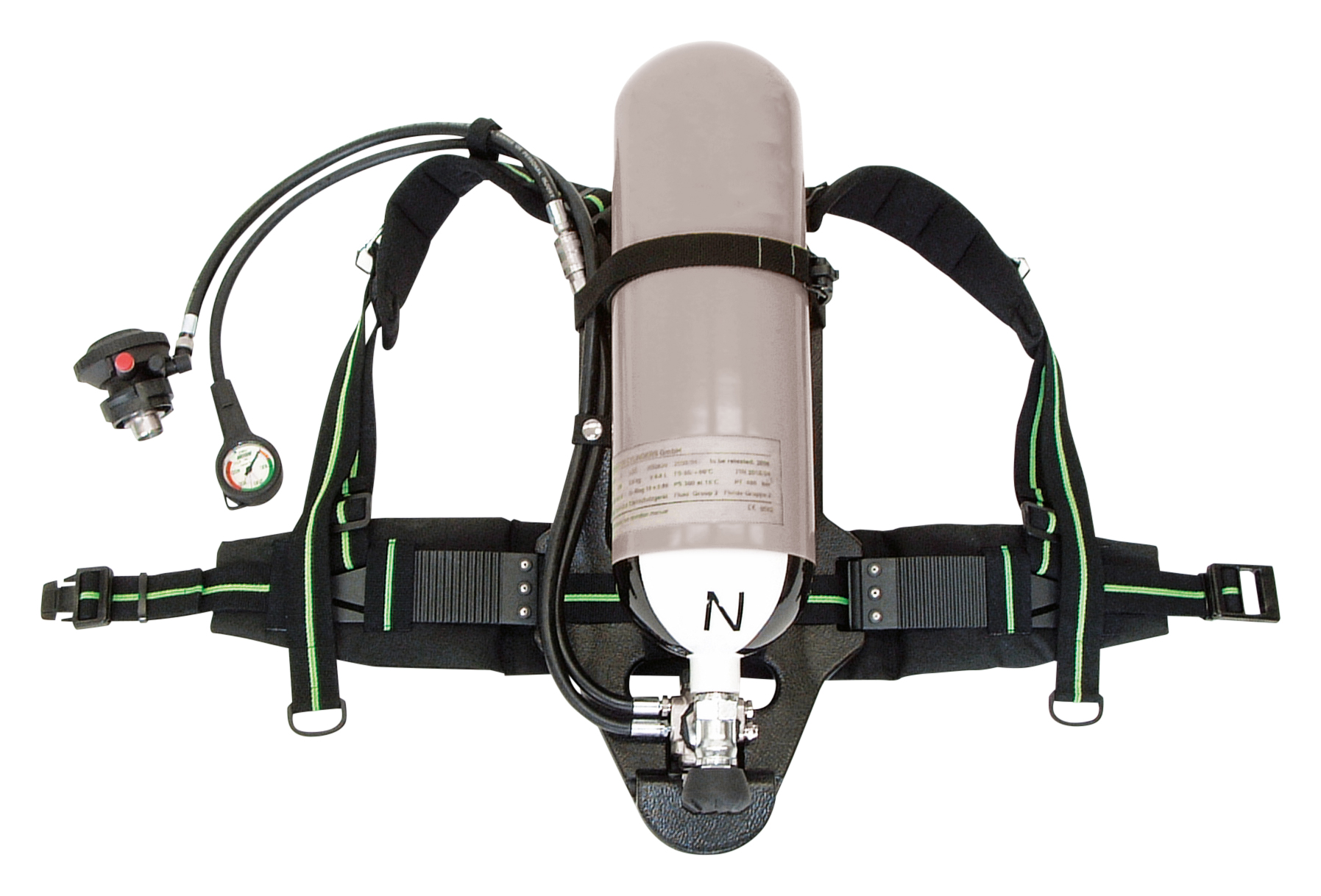 Abbildung des Pressluftatmers RN/BN Typ 1 auf weißem Hintergrund