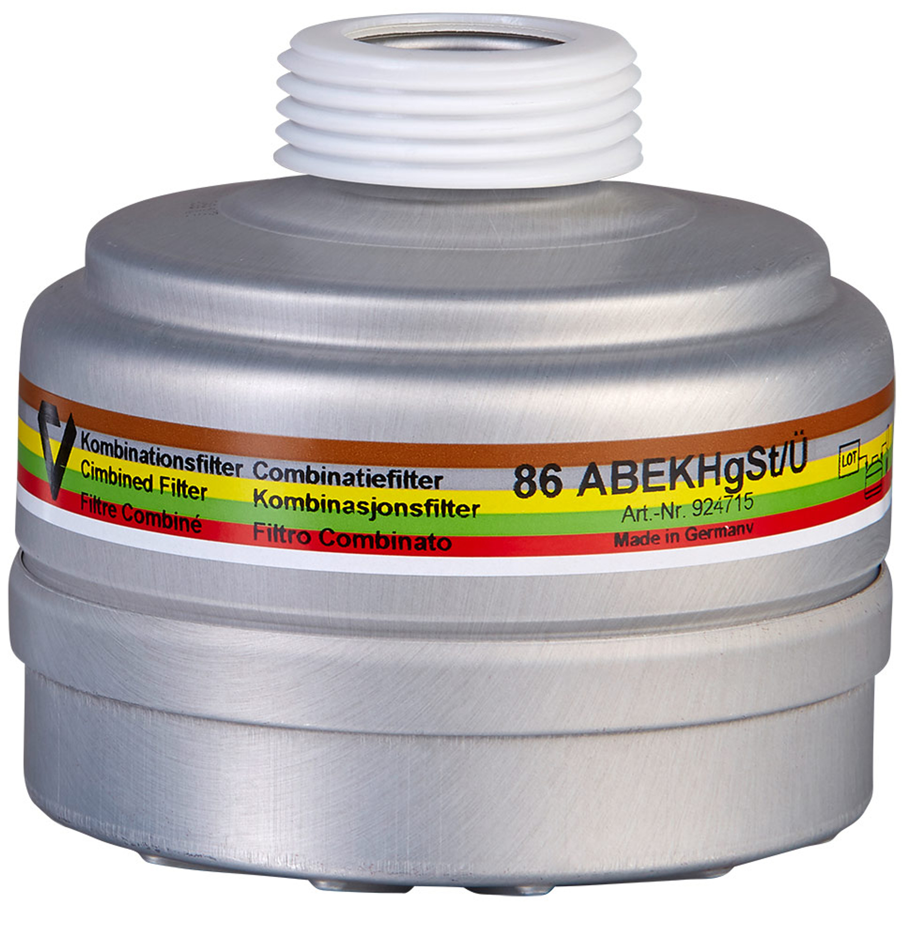 Positive pressure combination filter 86 ABEKHgSt with M45x3 (ClassA2B2E2K2Hg-P3 R D)