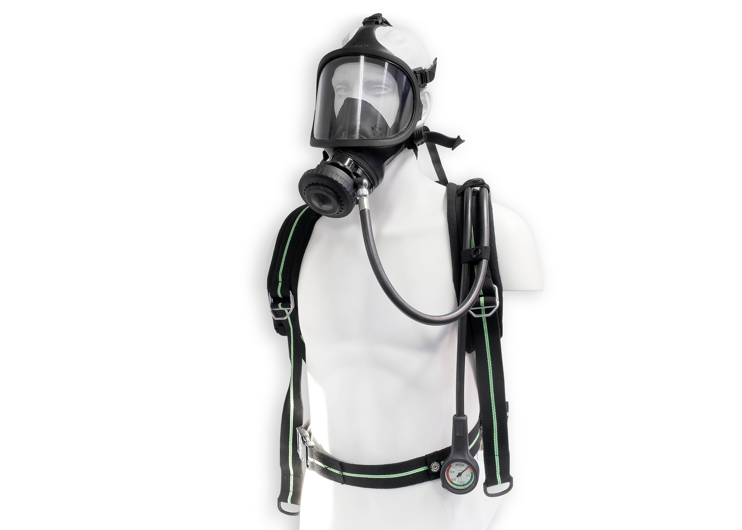 Anwendungsbeispiel der Vollmaske BRK 820 mit Atemschutzgerät