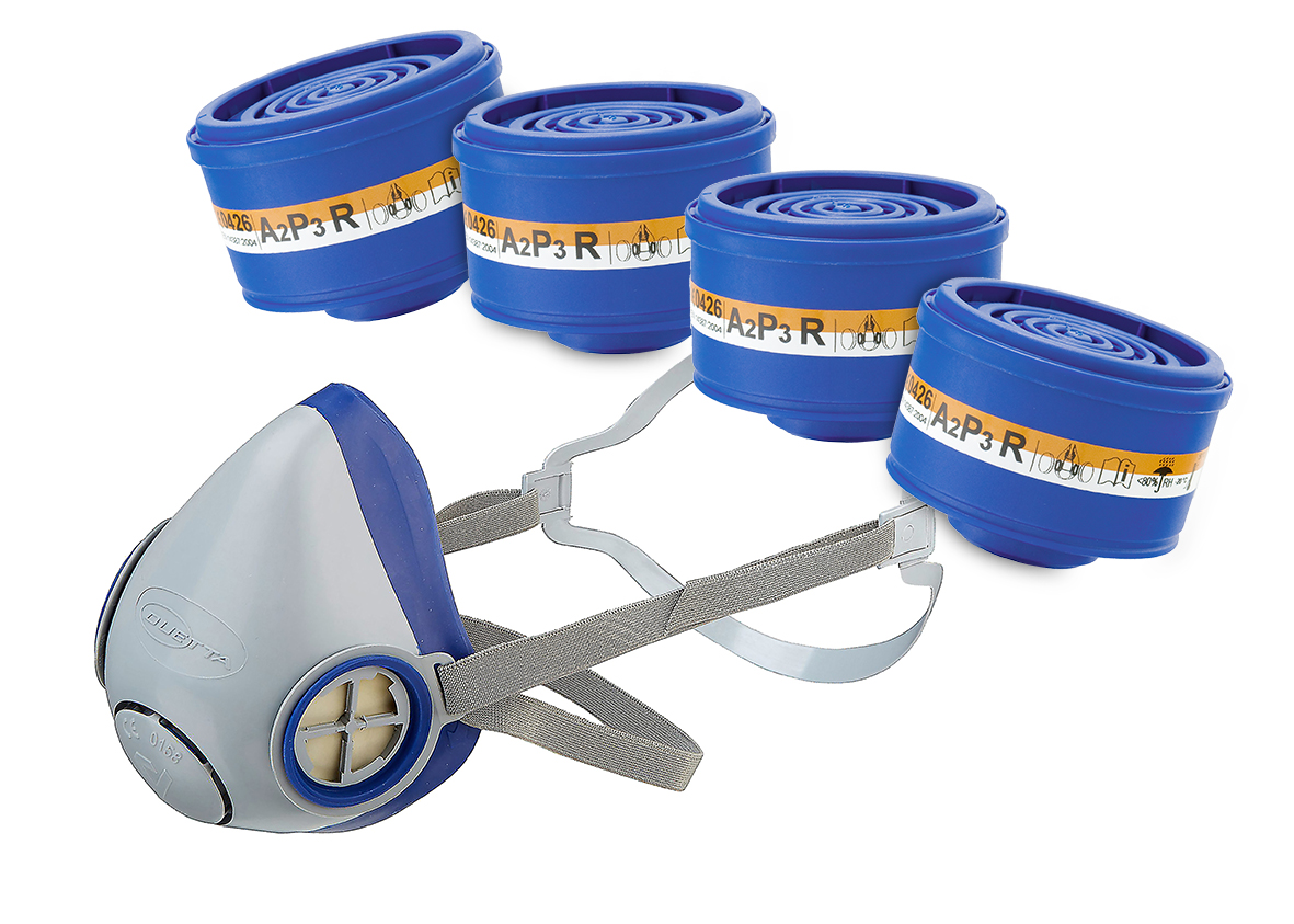 Atemschutz Starter Pack Halbmaske DUETTA + 4 DUETTA-Filter A2P3