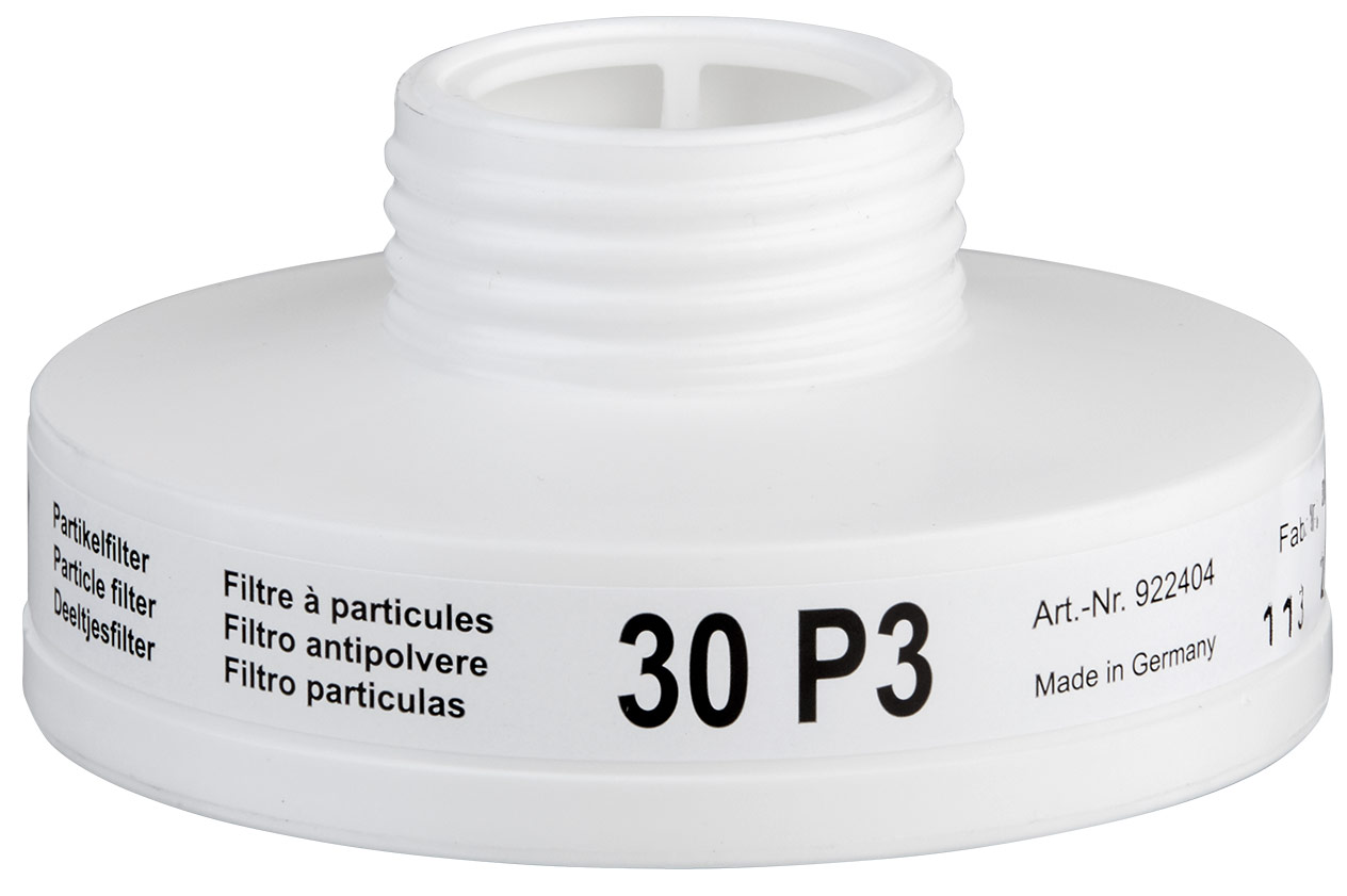 Nahaufnahme eines Partikelfilters 30 P3 (Schraubfilter)