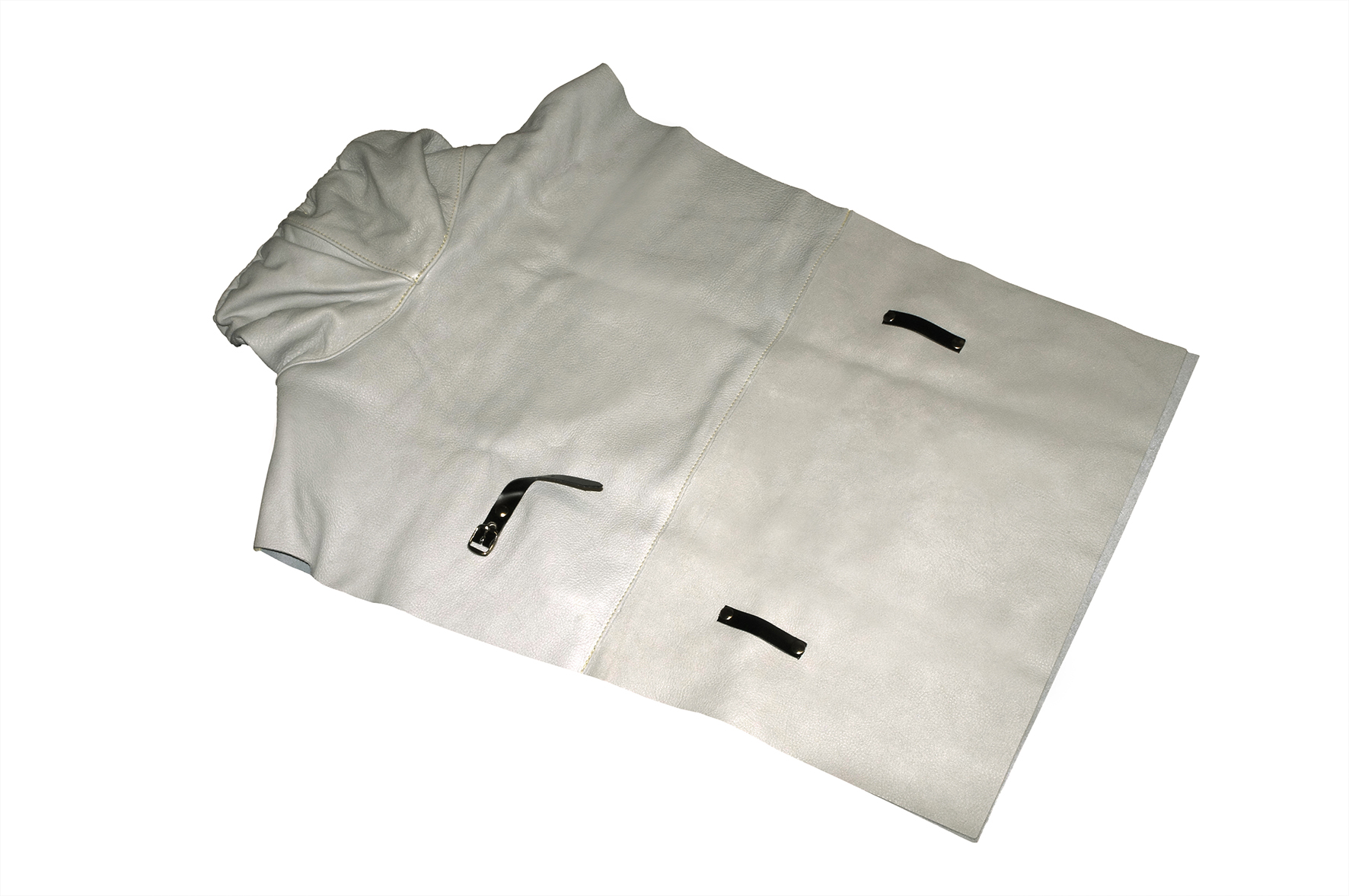 Leather vest for Commander II, without sleeves, with neck collar