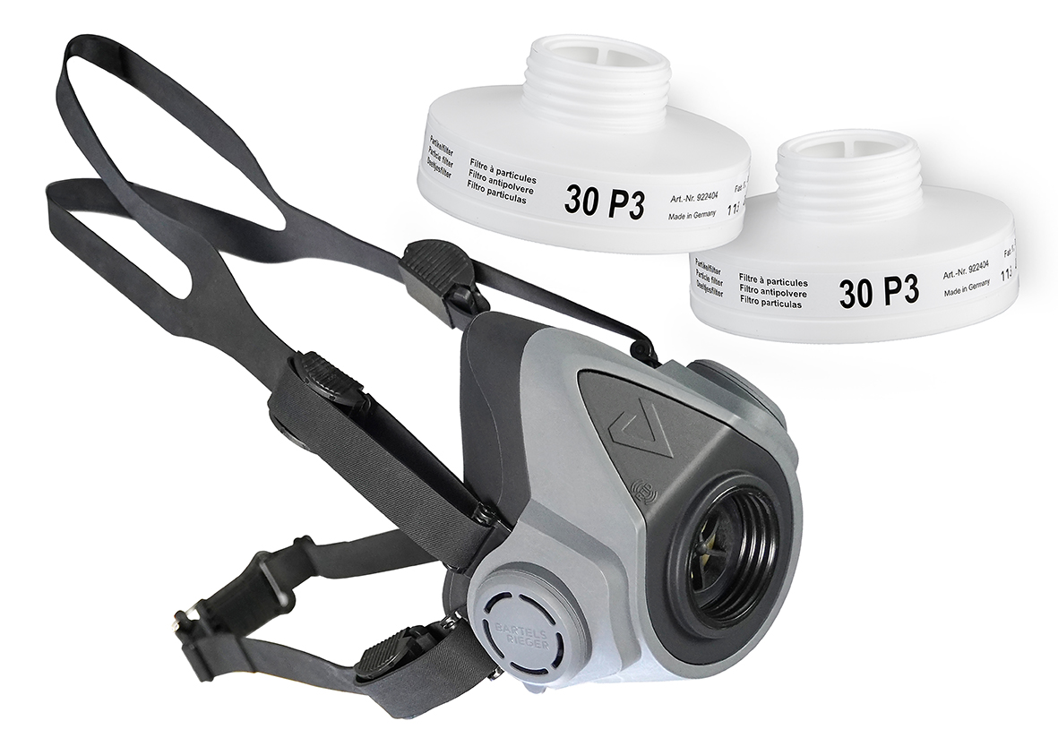 Atemschutz Starter Pack Halbmaske + 2 Partikelfilter