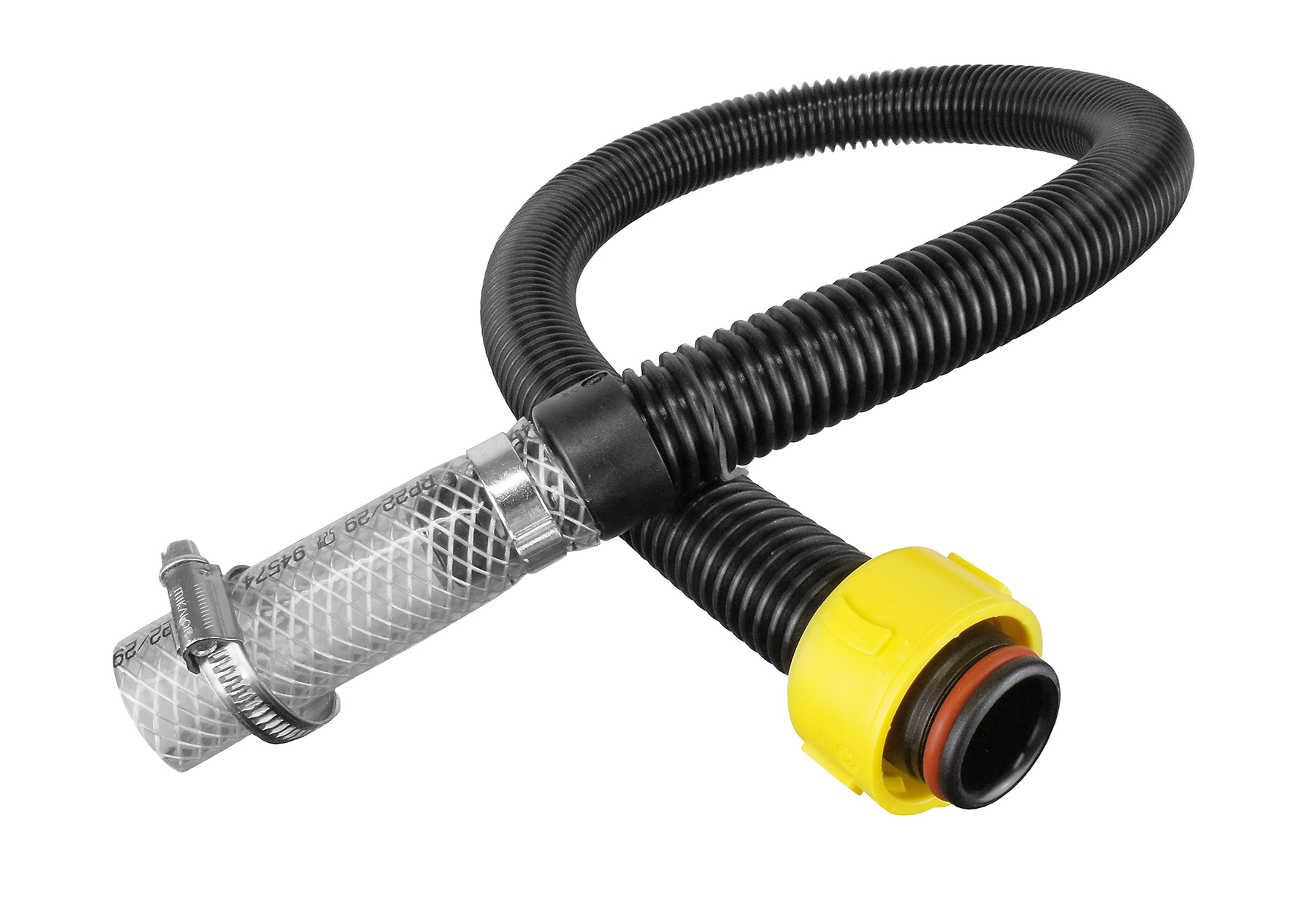 Concertina hose for Commander II with bayonet connection and collar