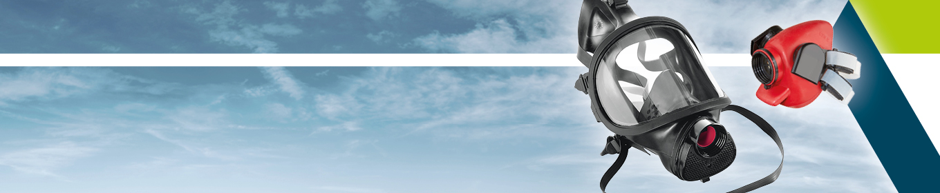 Headerbild für die Produktkategorie Atemschutzmasken mit Abbildung unterschiedlicher Atemschutzmasken